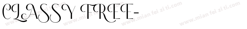 CLASSY FREE字体转换